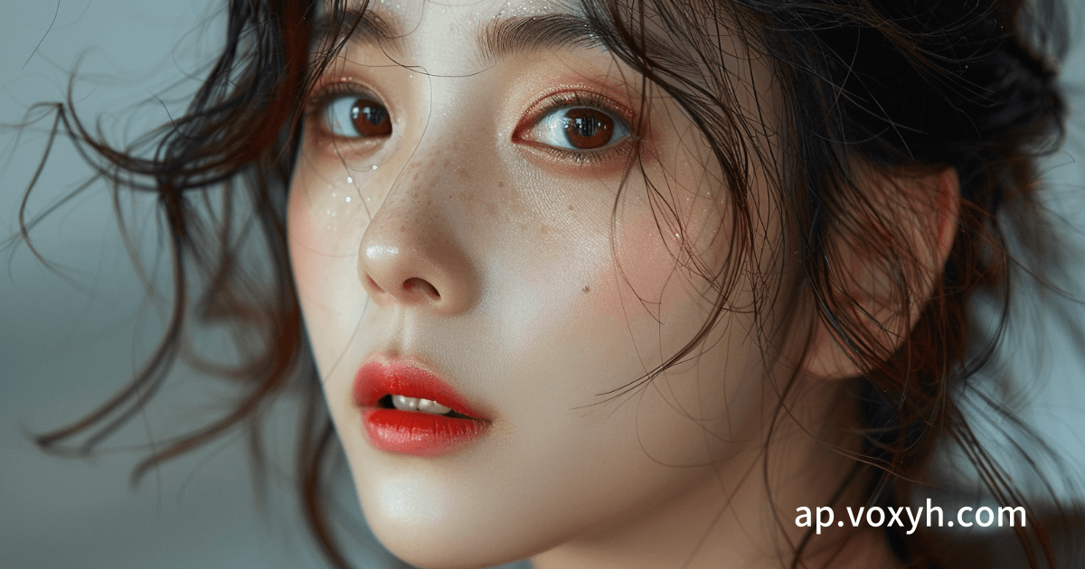 철분이 부족으로 얼굴이 창백하고 무기력한 얼굴