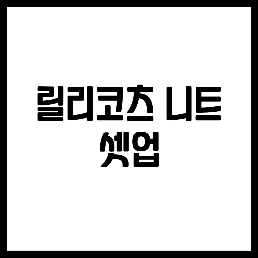 릴리코츠 니트 셋업