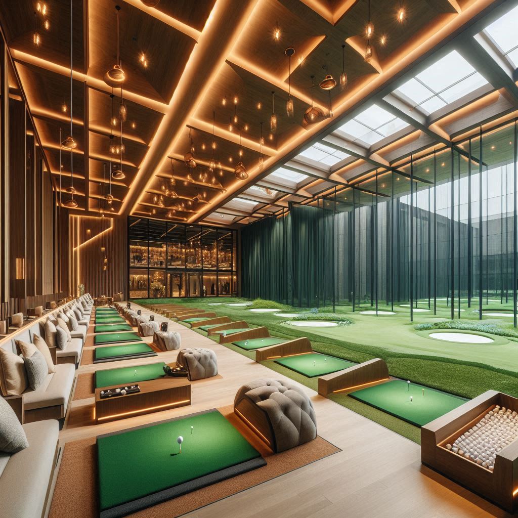 실내골프연습장 배경