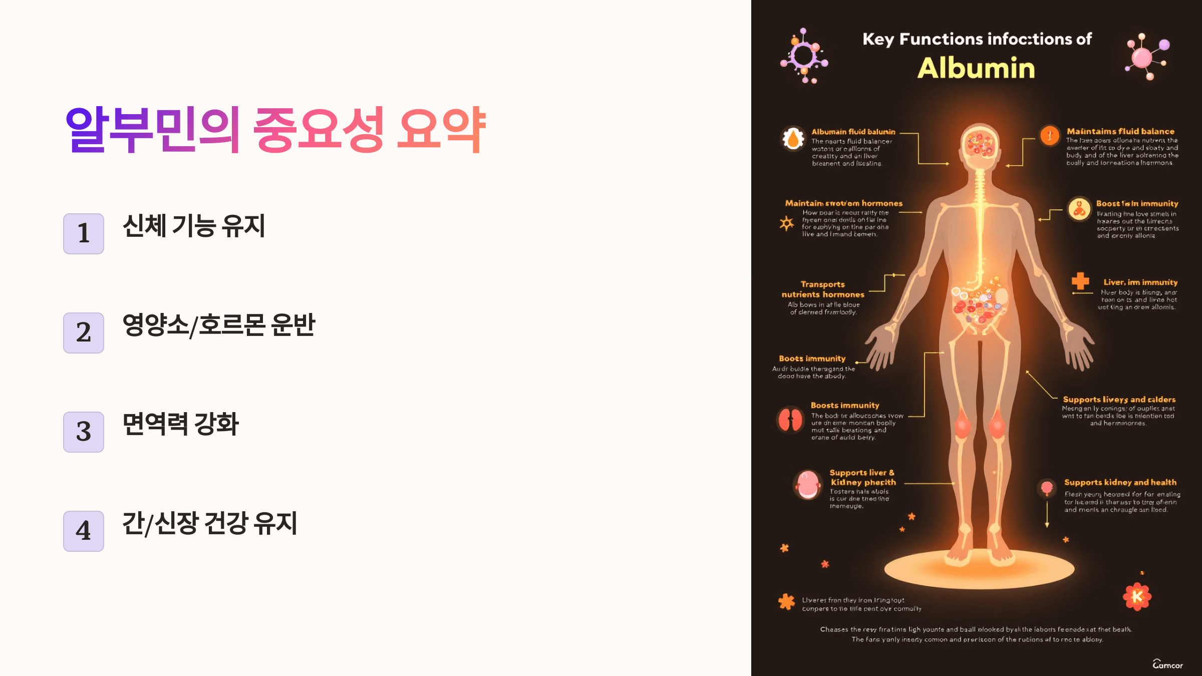 알부민과 관련된 사진입니다.