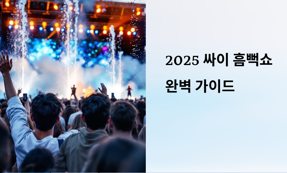 2025 싸이 흠뻑쇼