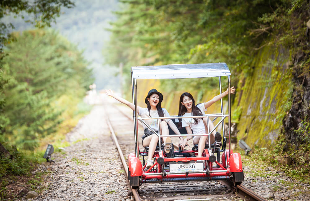 레일바이크 청도 정선 정동진 곡성