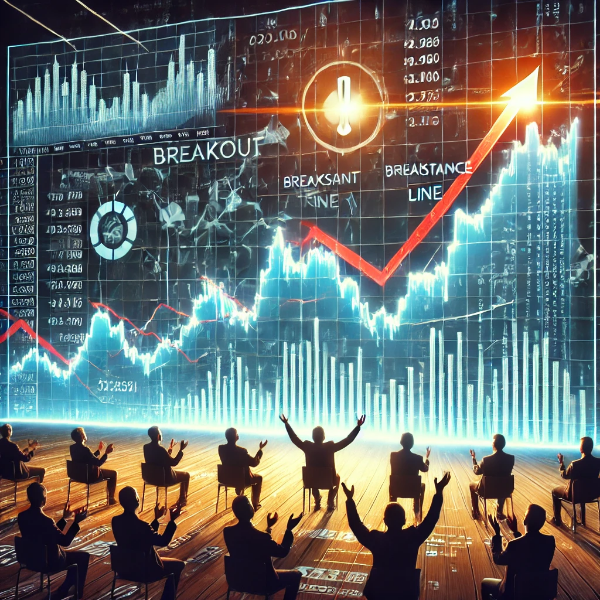 돌파매매의 원리를 보여주는 차트 이미지