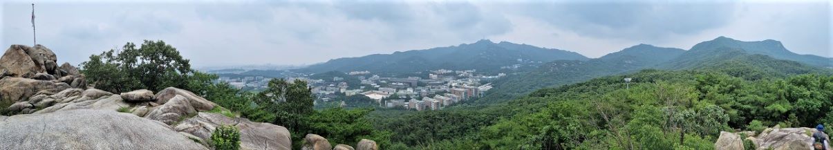 동산 국기봉에서 내려다 본 파노라마 뷰