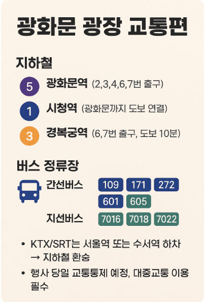 국민임명식 참여신청 교통편 총정리