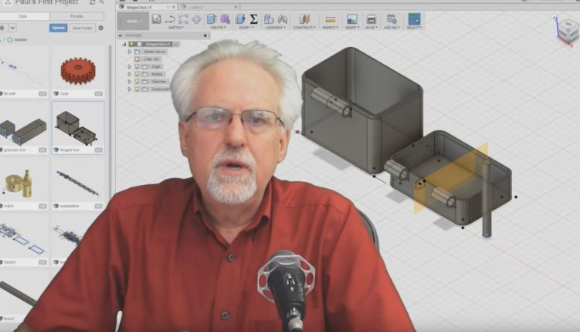 Fusion 360 프로그램의 튜토리얼 온라인 강의 사진