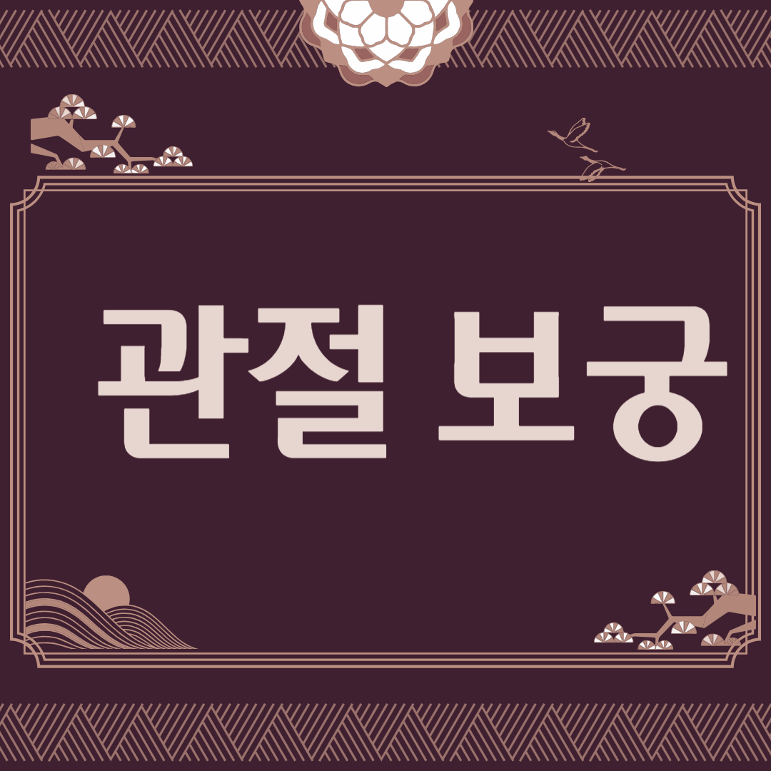 관절영양제 관절보궁 가격 효능 부작용