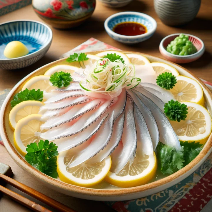 민어회