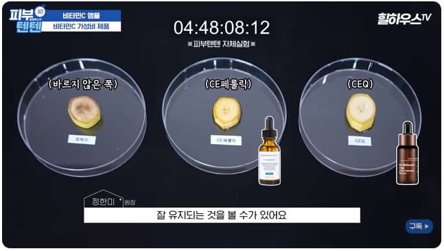 CEQ 세럼 항산화 효과 실험
