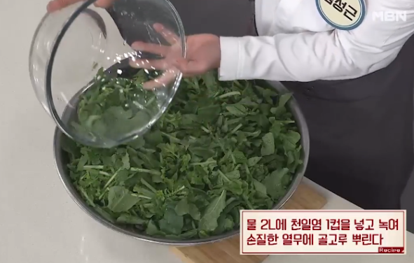 열무 절이기