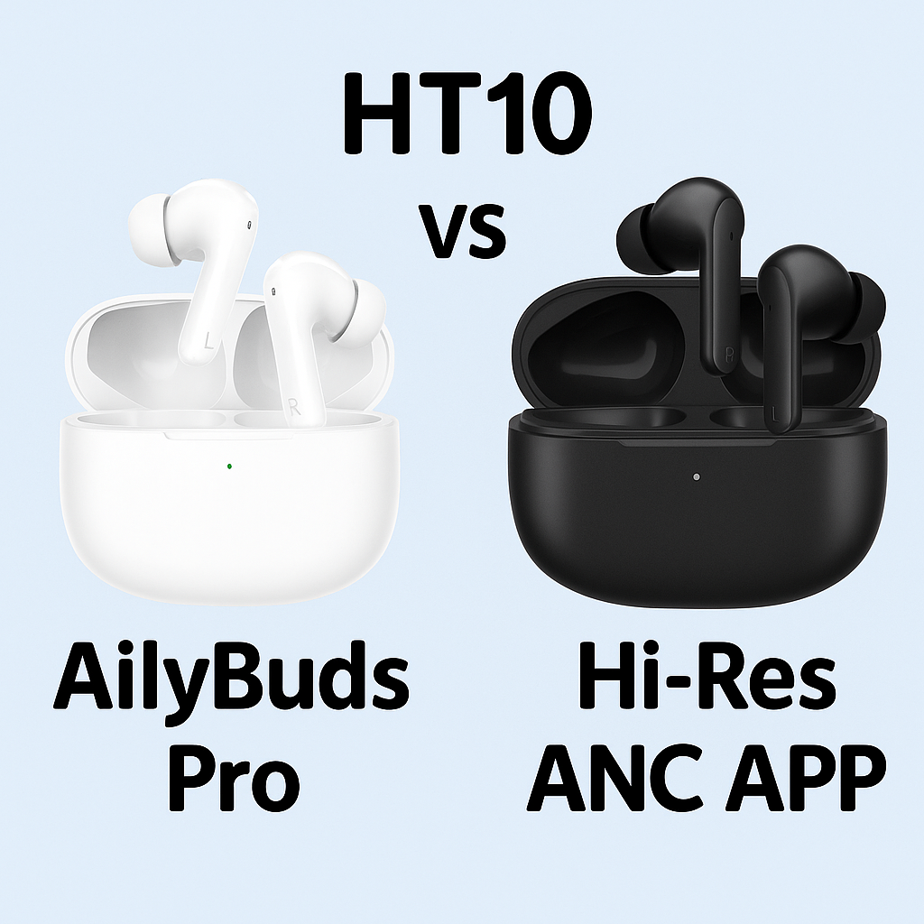 HT10 ailyBuds Pro와 Hi-res ANC APP 5만 원대 가성비 블루투스 무선 이어폰 비교