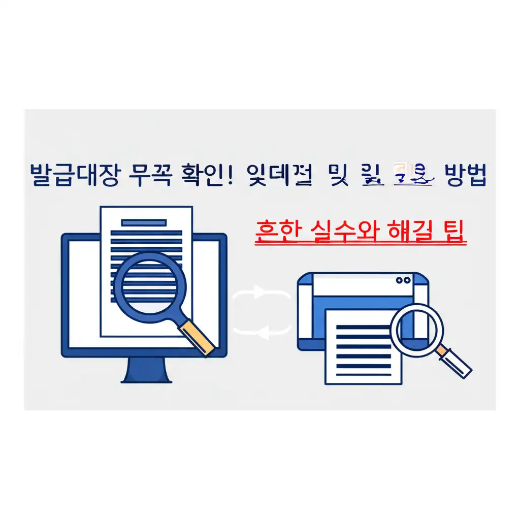 토지대장 인터넷 발급 시 흔한 오류와 해결책을 설명하는 이미지