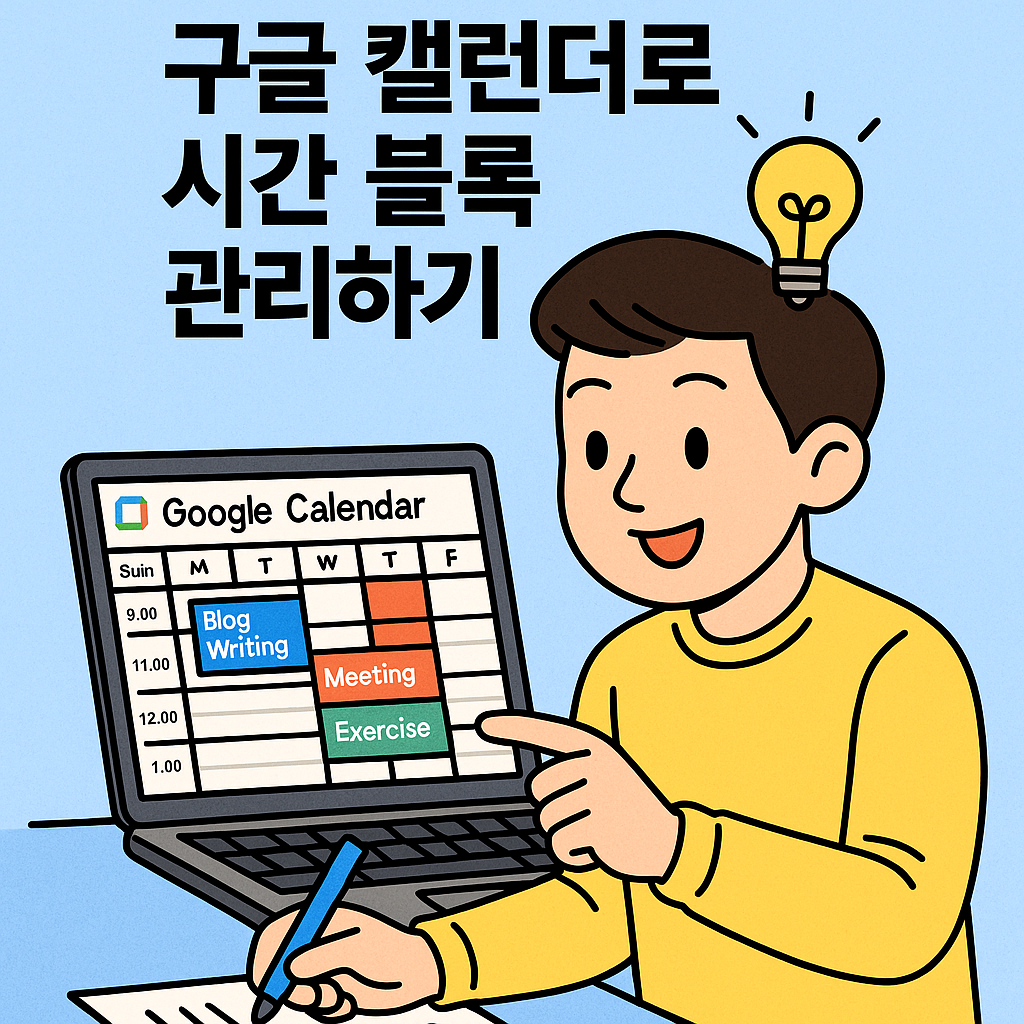 하루를 효율적으로! 구글 캘린더로 시간 블록 관리하기