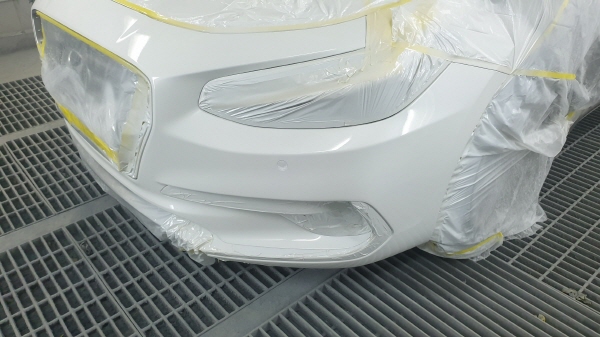 범퍼 부분도색 후 범퍼 부분도색