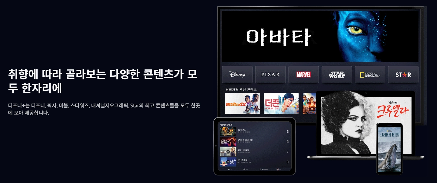 디즈니플러스-요금제-스탠다드-프리미엄-가격-화질