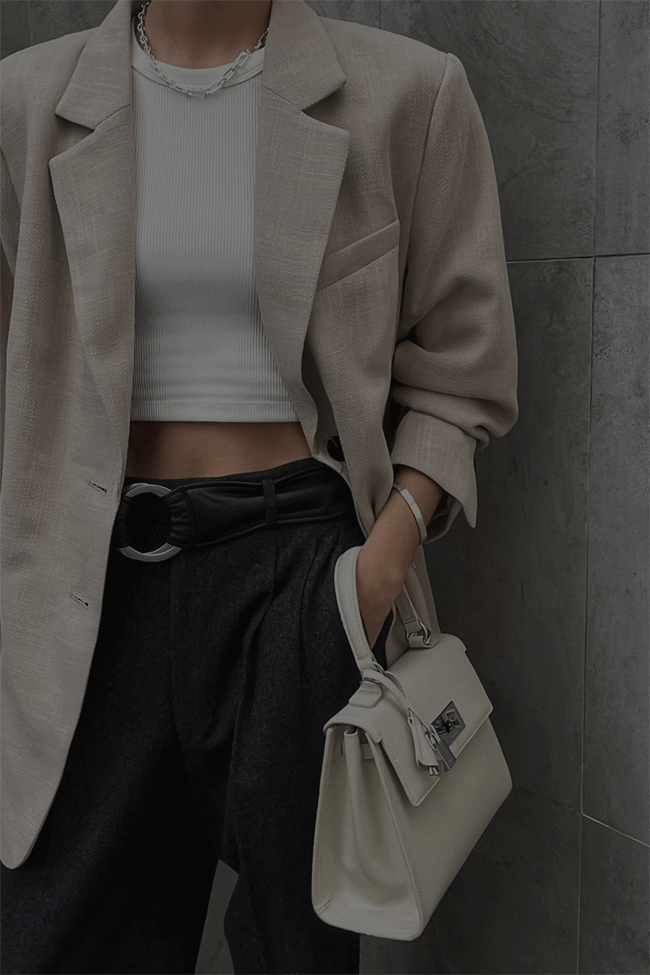 쿠론 스테파니 클래식 토트백