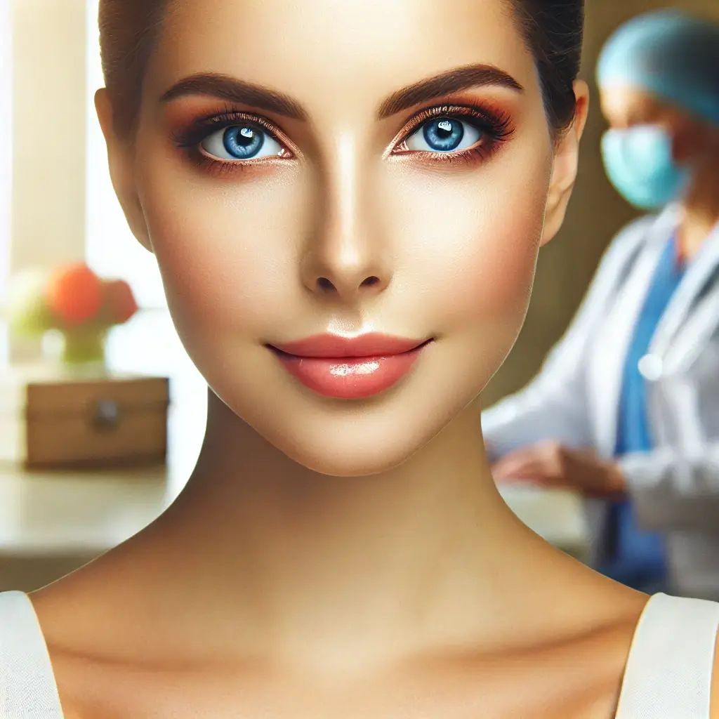 눈밑지방재배치를-받은-여성