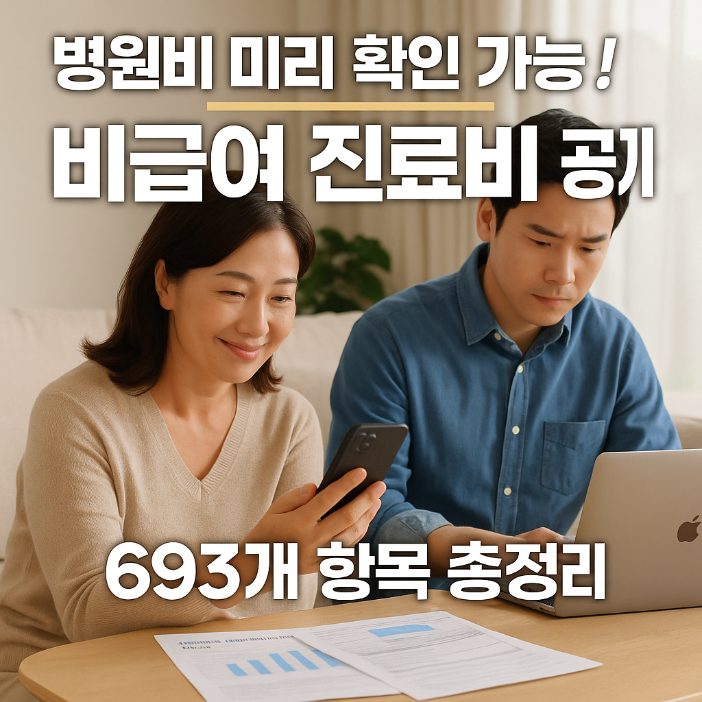 2025년 비급여 진료비 공개! 병원비 미리 확인법