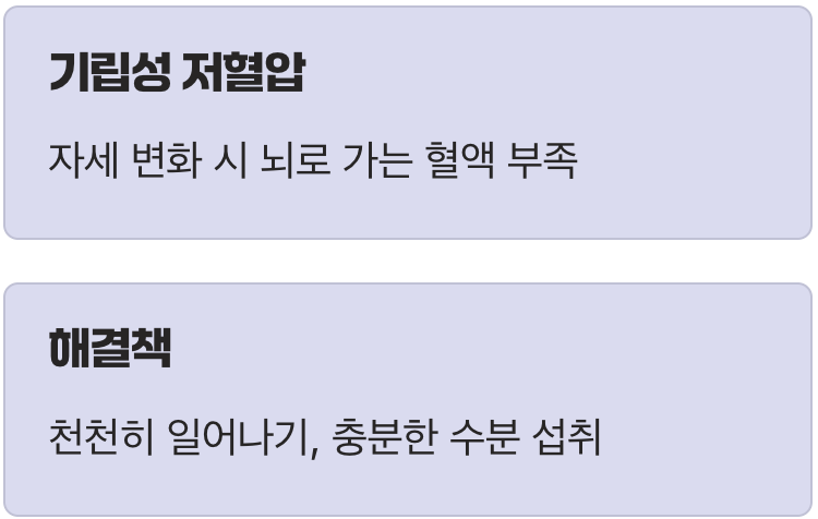 일어설 때 핑 돈다면? 혈압의 장난