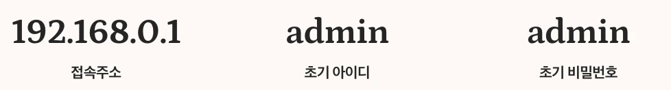 iptime 공유기 기본 비밀번호 정보 요약