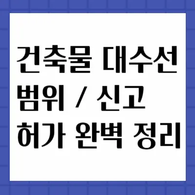 대수선