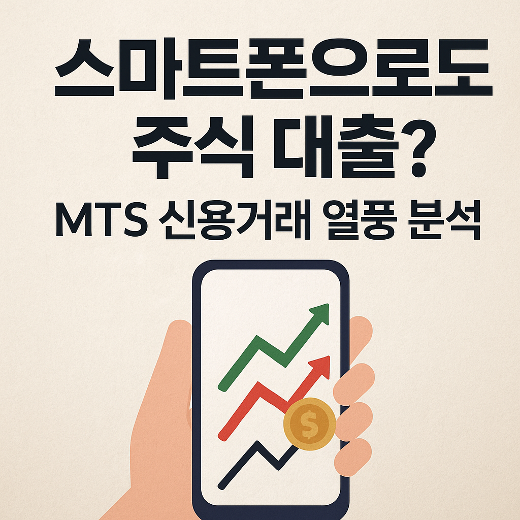 스마트폰으로도 주식 대출? MTS 신용거래 열풍 분석