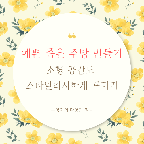 예쁜 좁은 주방 만들기, 소형 공간도 스타일리시하게