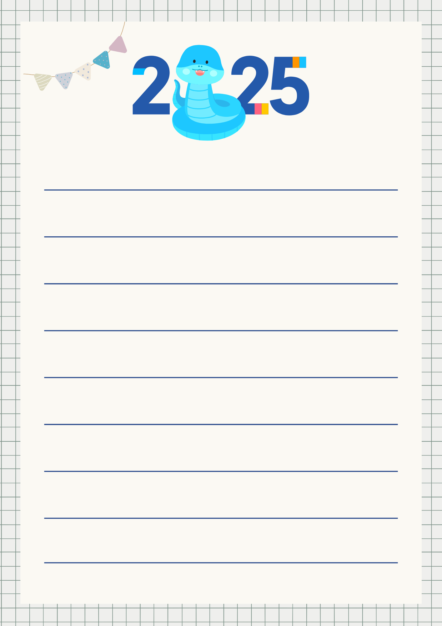 새해 편지지 설날 인사 편지지 모음 무료 다운로드