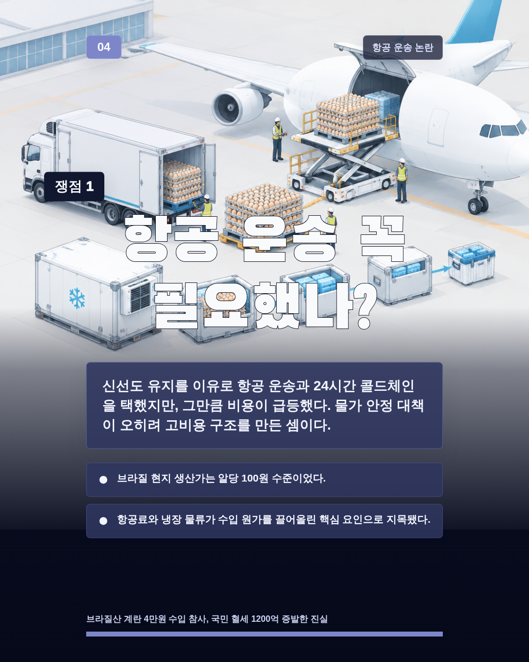 항공 운송 꼭 필요했나?