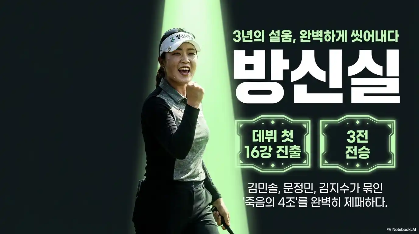 두산 매치플레이 방신실 첫 16강 진출