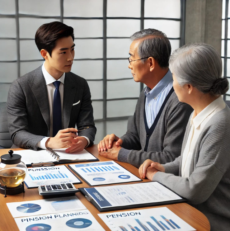 연금 혜택을 확인하는 금융서류