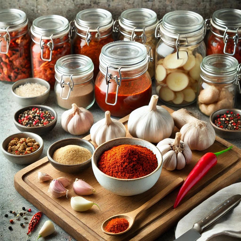 김장김치 속 양념 만들기