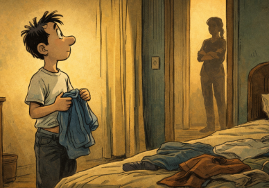 부모와 아이의 일상 영어 대화 (상황: 집에 와서 옷 갈아입기)