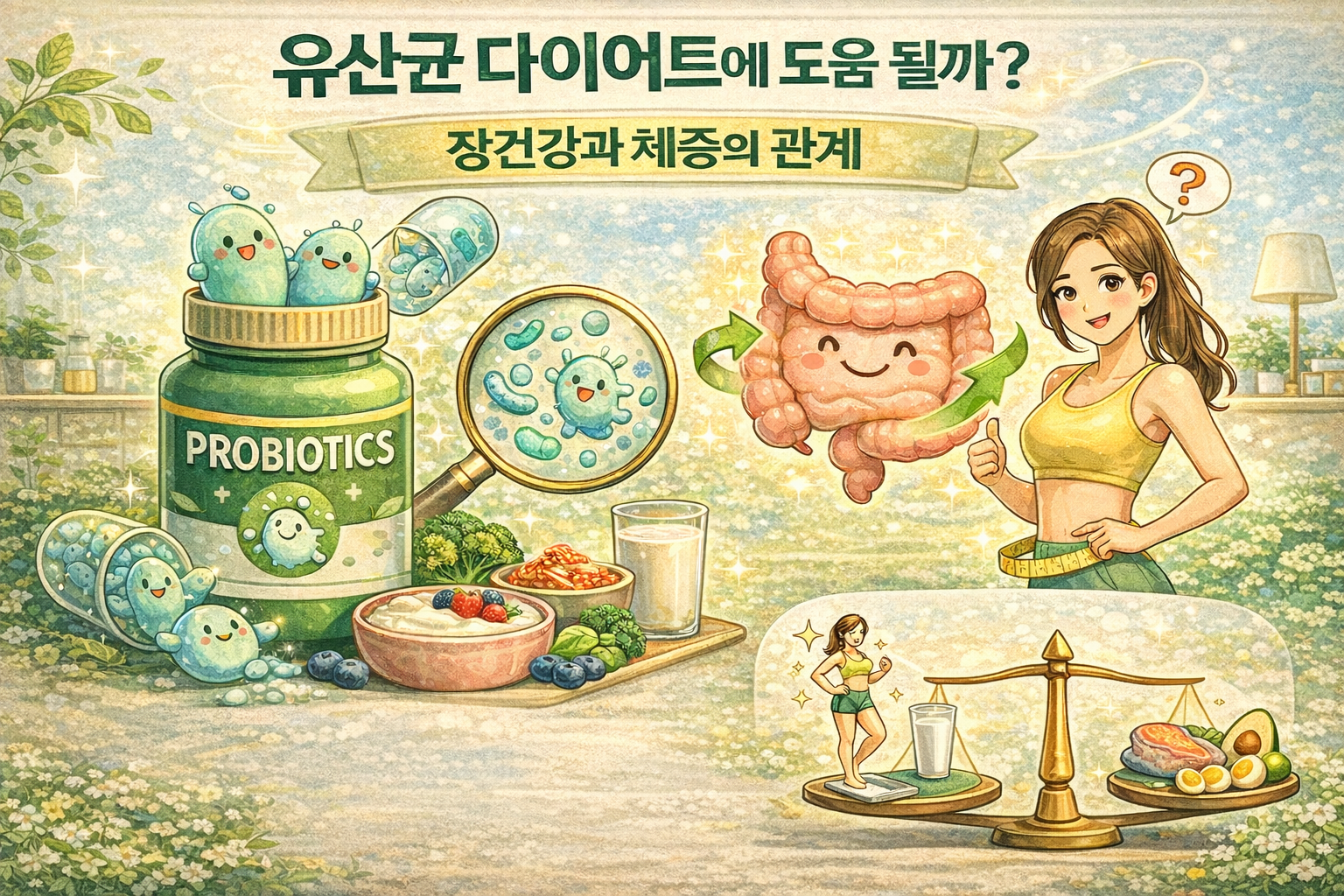 유산균 다이어트 효과 장내 세균 체중 조절 상관관계