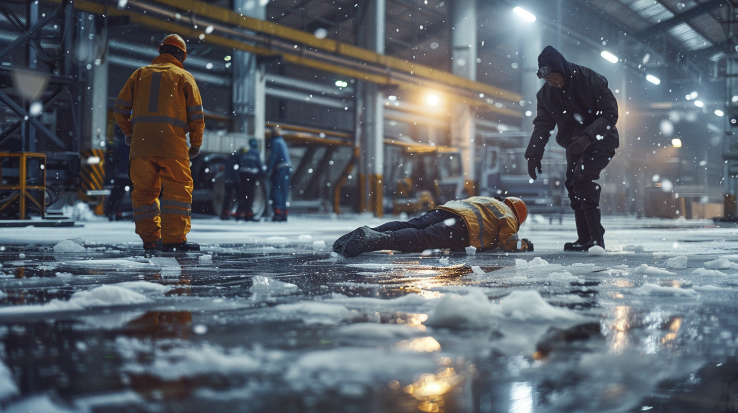 급증한 빙판 사고 예방법 (작업장안전, 겨울재해, 미끄럼사고)