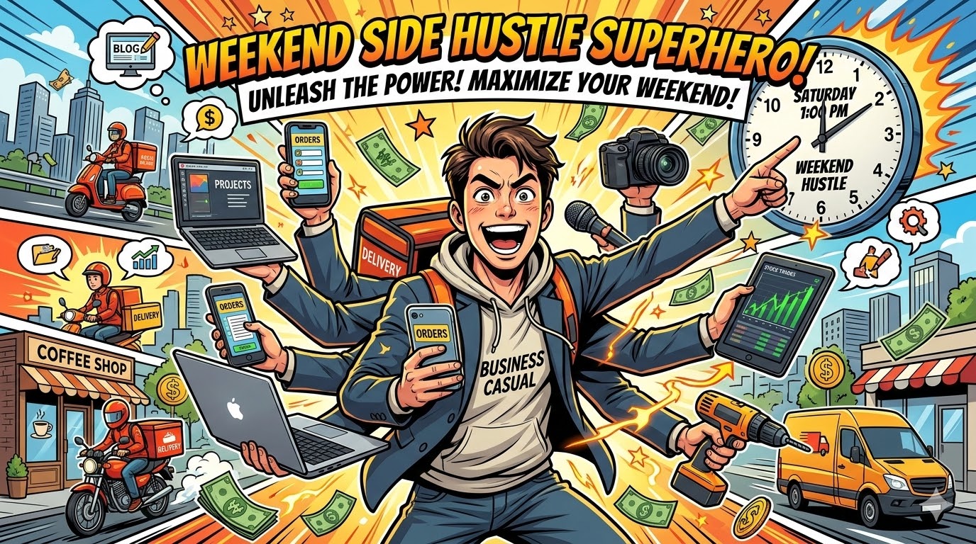 주말 6시간 투자로 월 100만 원 더 벌기? 지금 당장 시작 가능한 현실 부업 20선