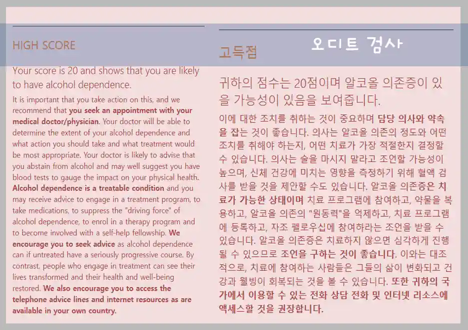 오디티 검사
