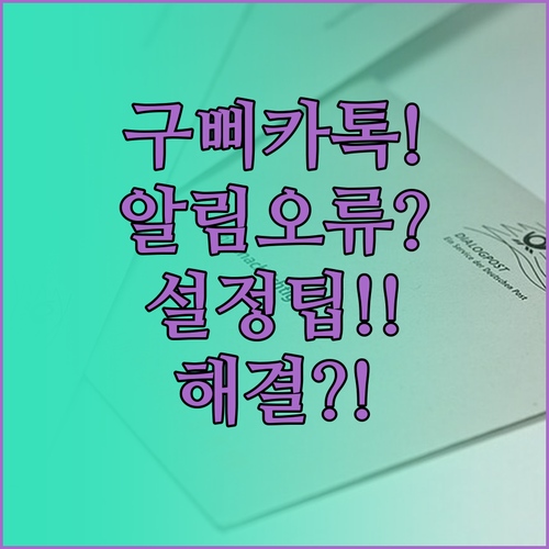 국민비서 구삐 카톡 설정법과 알림 안..