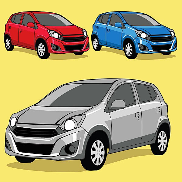 경차-여러대-주차-된-일러스트