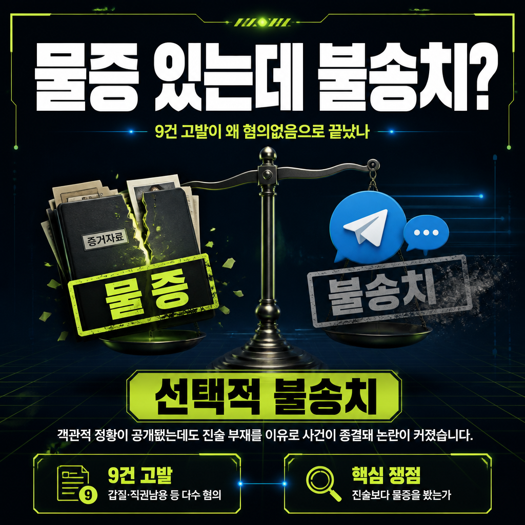 물증 있는데 불송치?