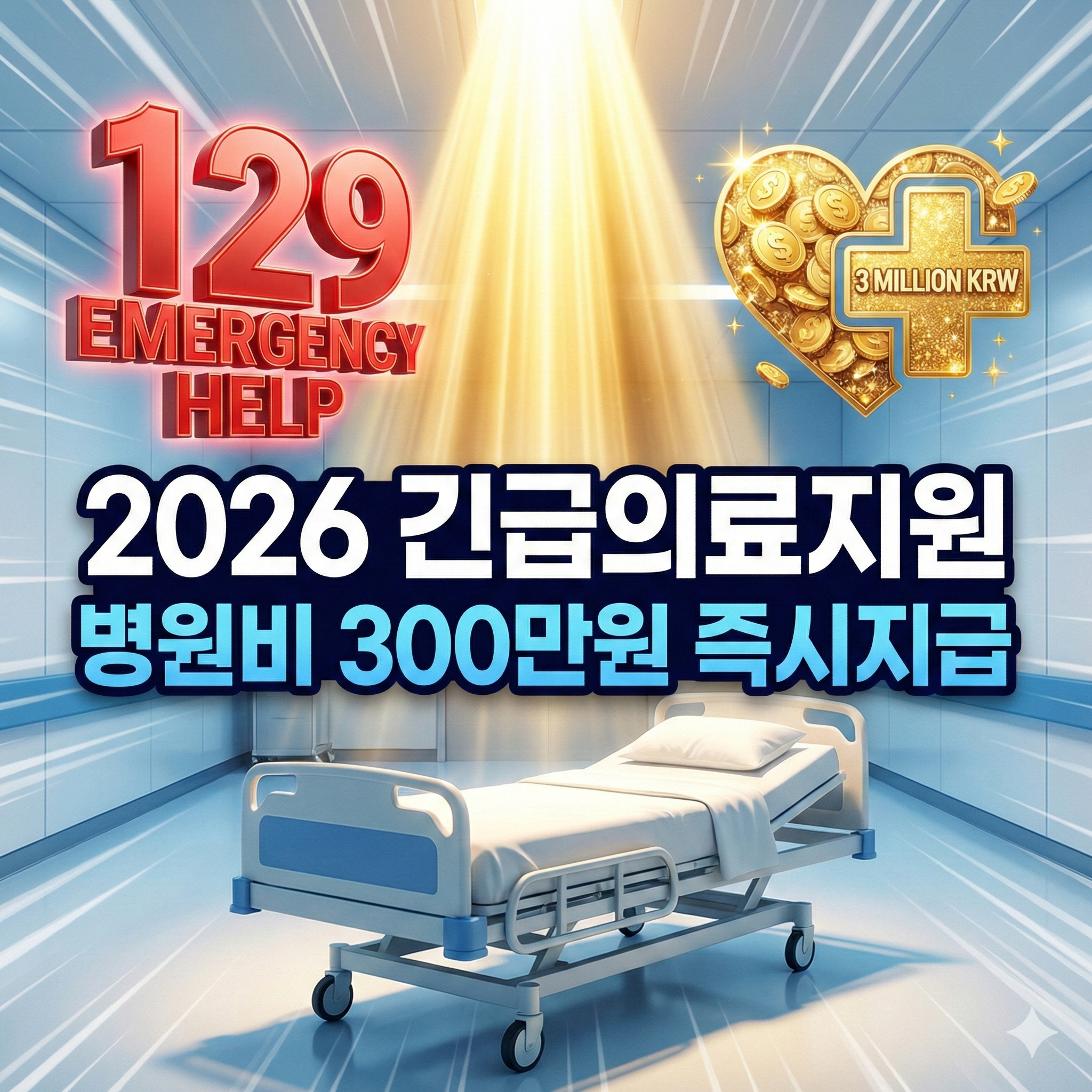 2026년 갑작스러운 병원비 부담을 해결해 주는 긴급복지 의료지원 안내 썸네일 이미지