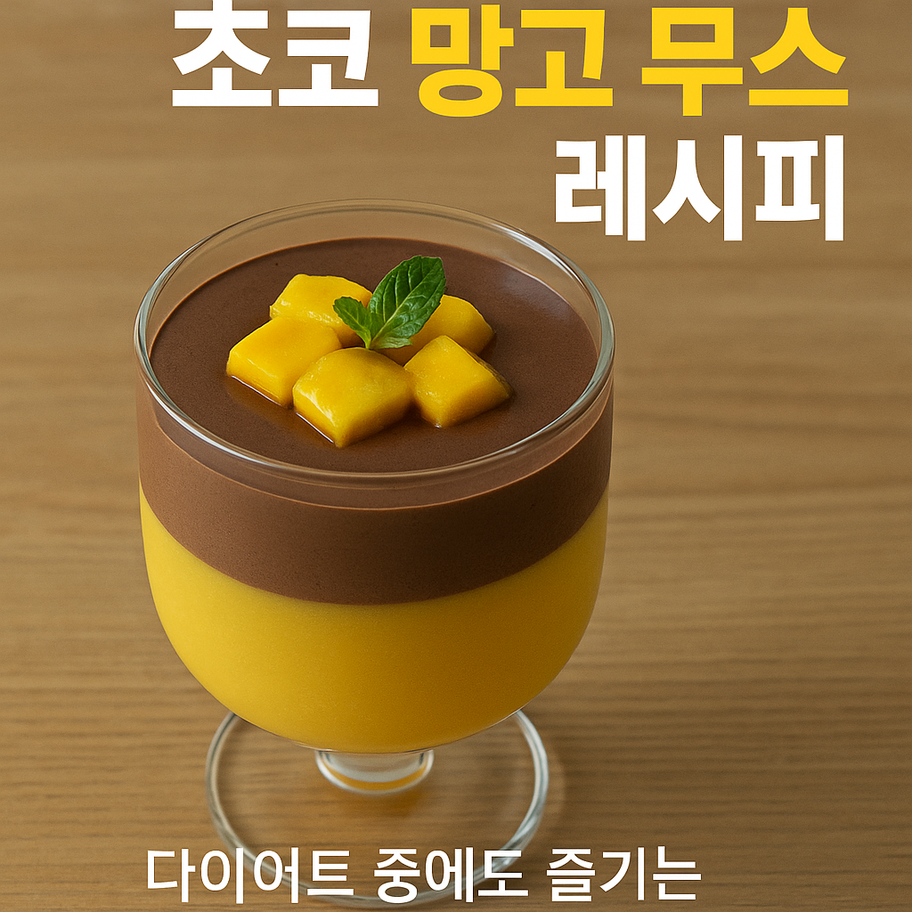 초코 망고 무스