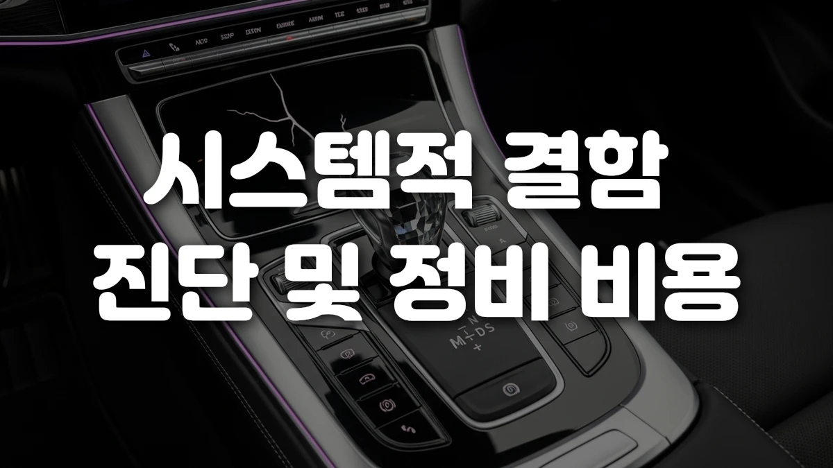시스템적 결함 진단 및 정비 비용