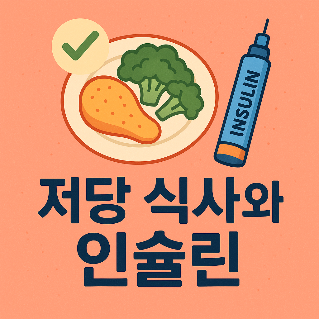 최근 유행하는 저당식이와 인슐린 호르몬의 관계, 저당 식사 방법을 설명하는 포스팅입니다.