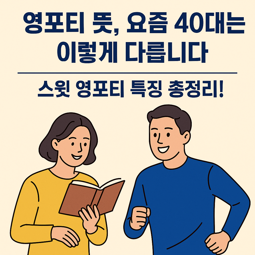 영포티(Young Forty) 뜻부터, 스윗한 삶을 사는 그들의 특징까지 총정리!