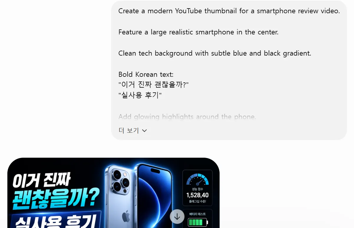ChatGPT로 유튜브 썸네일 이미지 만드는 방법 IT 리뷰 채널