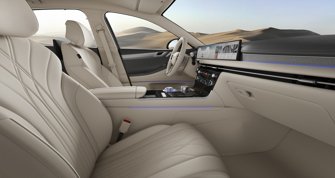 제네시스 G80 실내