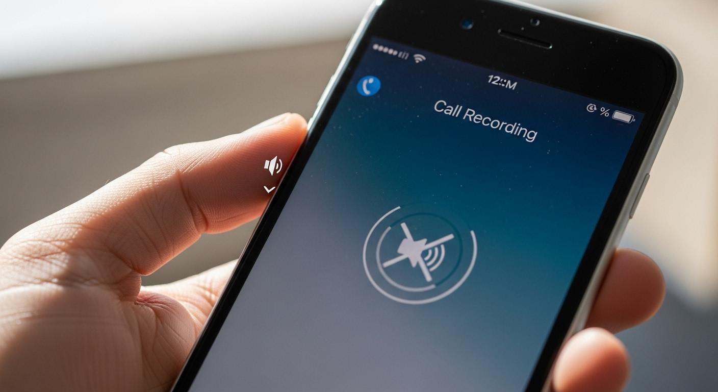 아이폰 통화녹음 소리 안들리게