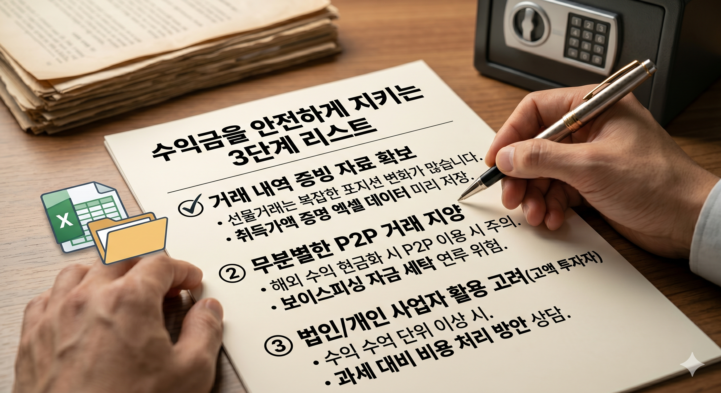수익금을 안전하게 지키는 3단계 리스트