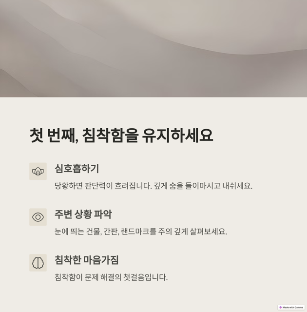 해외에서 길 잃었을 때 대처법